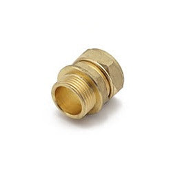  22mm x 1" BSP Brass Compression Male Straight Adapter