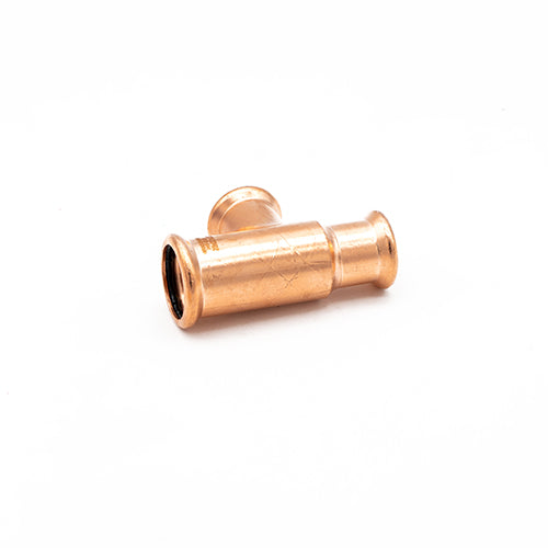 Copper Press Fit Reducing Tee 28 x 22 x 22mm - M Profile