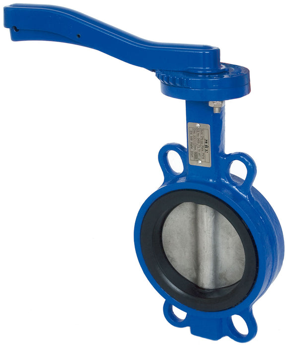 Ductile Iron Wafer Butterfly Valve NBR Liner 2" to 8" Art 120 Lever