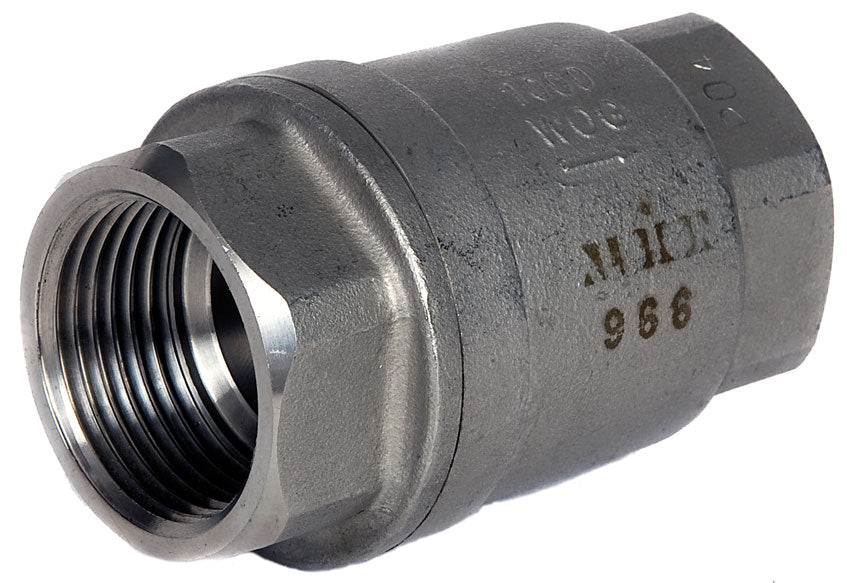 PN82 Stainless Steel Spring Check Valve BSP Parallel F/F Ends (ISO 7/1)