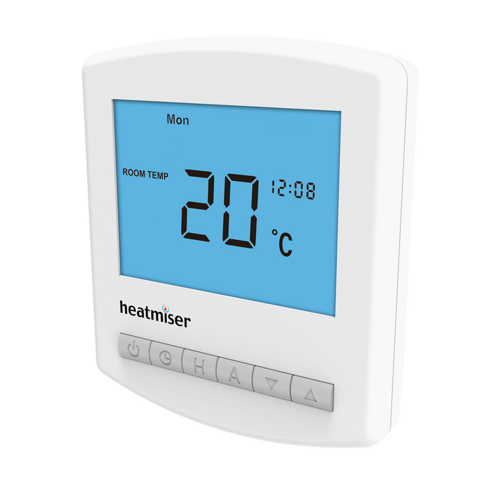 Heatmiser Slimline-B  –  Battery Powered Programmable Thermostat