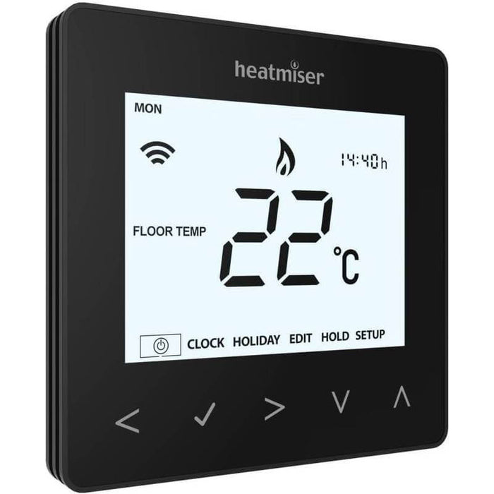 Heatmiser neoAir RF Thermostat Black v2-M - Wireless Smart