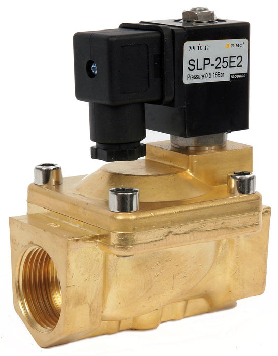 Brass Solenoid Valve Pilot Operated 2/2 way Normally Closed (ISO 228/1)