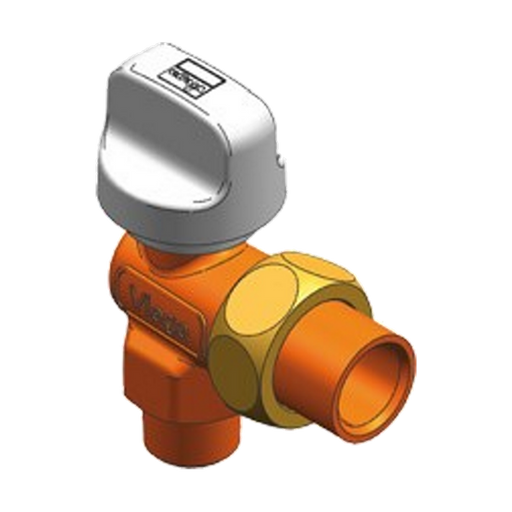 Viessmann Angle Gas Valve R1/2 for flush mounting