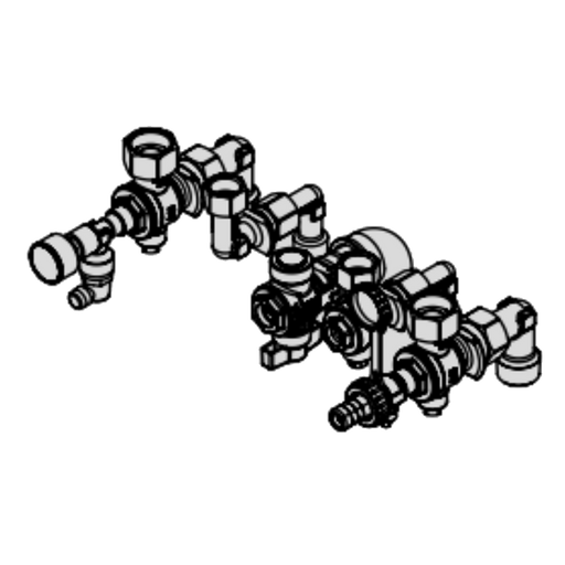 Vitodens 200 Combi Surface mounting Valves/fittings pack