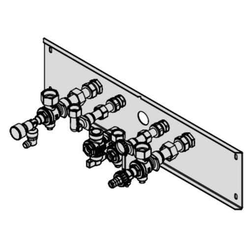 Viessmann Vitodens 200 Combi Flush Mounting Valves/fittings pack including backplate