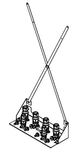 Viessmann Pre-plumbing jig with valves Vitocal 150-A