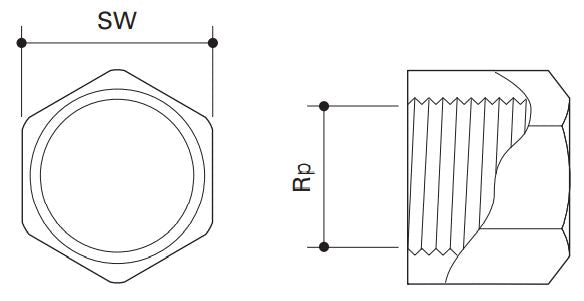 Alpex cap for manifold Rp1 MS