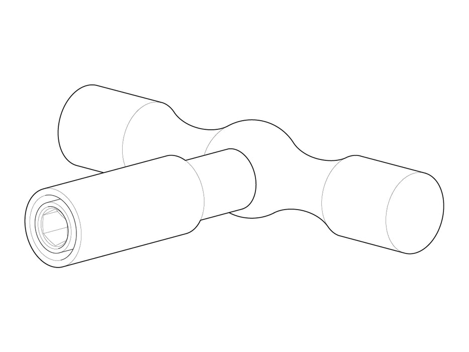 Alpex T-handle for 16 - 32mm deburrer