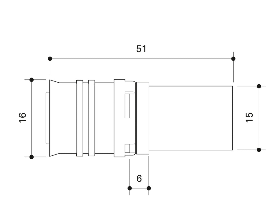 Alpex F50 PROFI press adaptor to metal 15mm, 16mm, 20mm, 26mm, 32mm