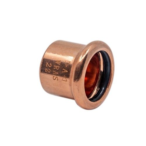 Copper Press Fit End Cap 35mm - M Profile