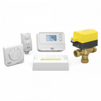 CA222P - Pack c/w A27-HW, 2 x V222P, CM2, WRP & WC2 S Plan Heating Control Packs