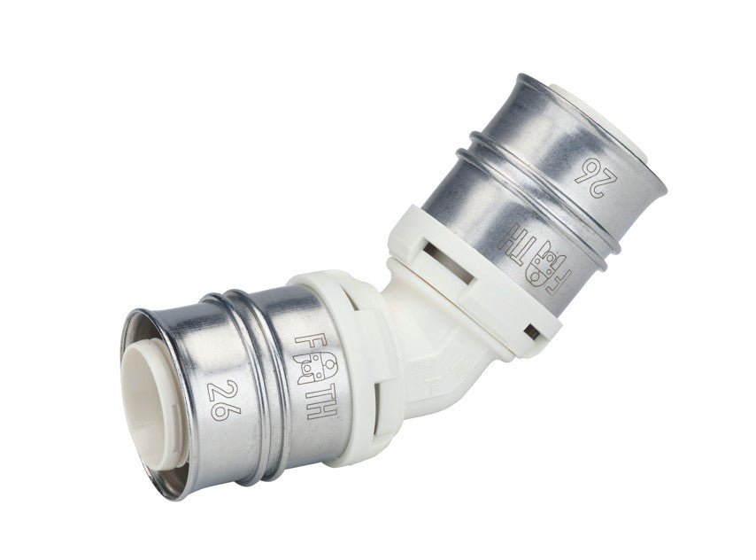 Fränkische Alpex-Duo XS Elbow 45 Degrees PPSU 26-26