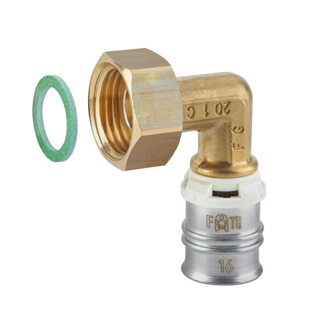 Fränkische Alpex-Duo XS Elbow Transition Coupling Flat-Sealing 16-G3/4