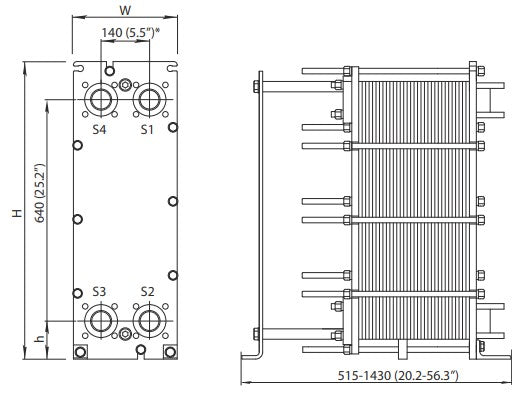 Alfa Laval M6-FG Gasketed plate heat exchanger