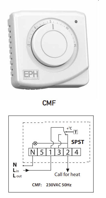 CMF  10(3)A 230Vac -  Mechanical Room Frost Thermostat