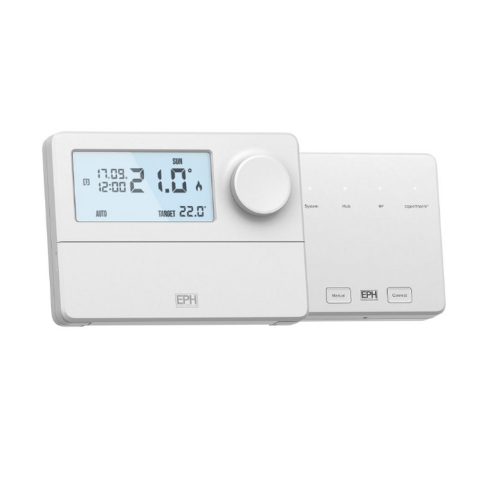EPH Room Thermostat with Dial, RF, Programmable