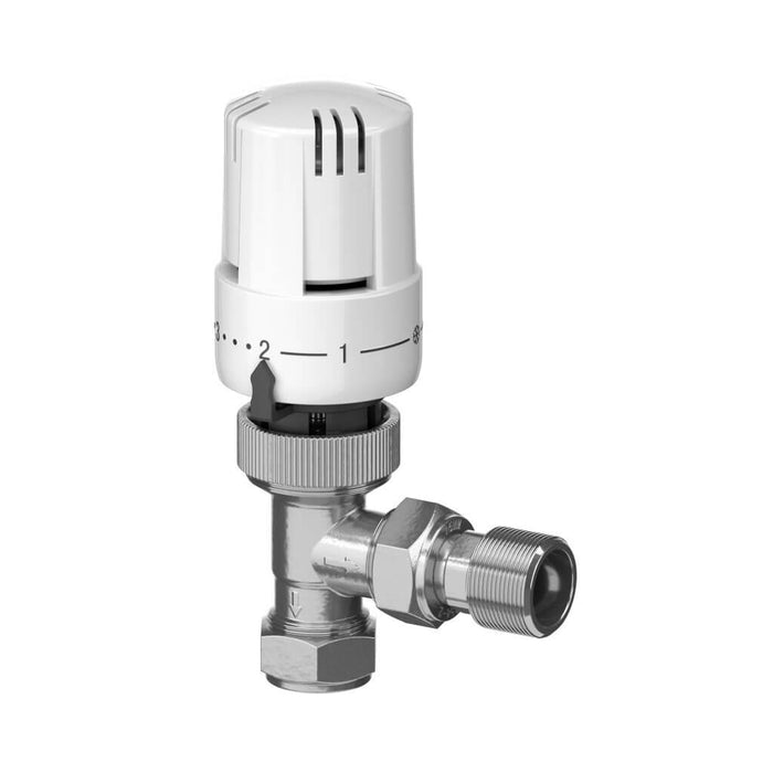 CTRV15 - Angled 15mm TRV Valve & Thermostatic Head - Radiator Controls