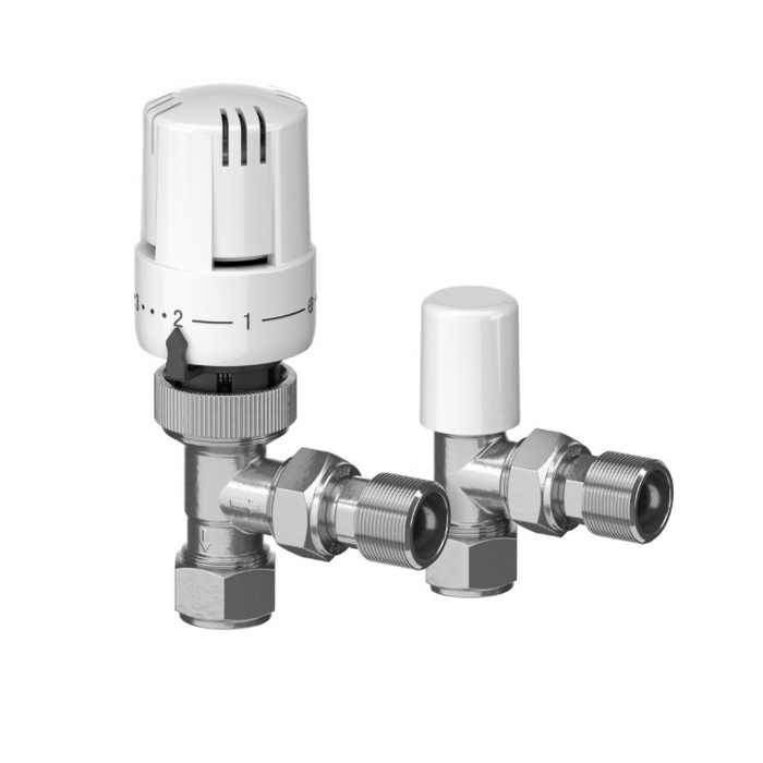 EPH Angled 16mm TRV & Lockshield for Multilayer Pipe