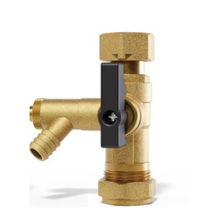 IntaDrain Combined Anti-Tamper Isolation & Drain Valve