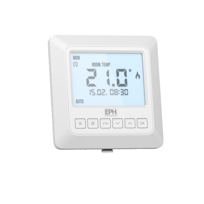EPH Room Stat, Programmable, Recessed, 24Vac