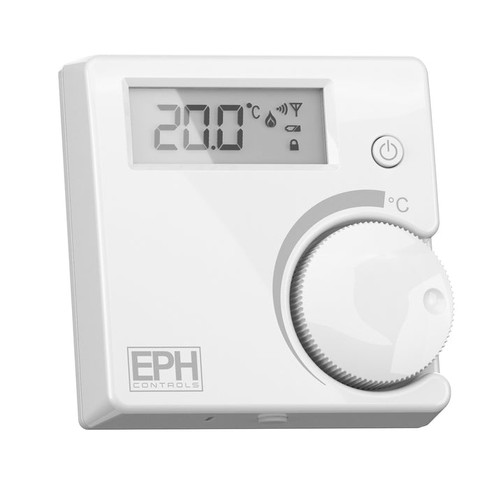 EPH RFRB RF Room Thermostat with On/Off Button