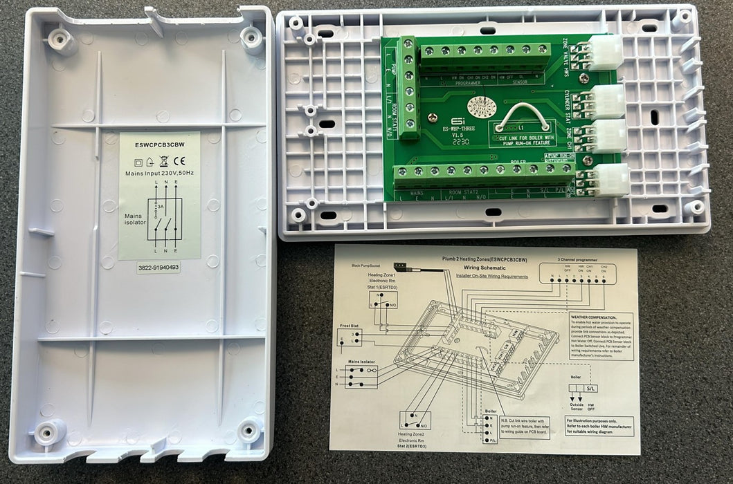 Joule Cylinder ESI PCB Wiring Centre - Plug In W/Comp for Therma Q Evocyl