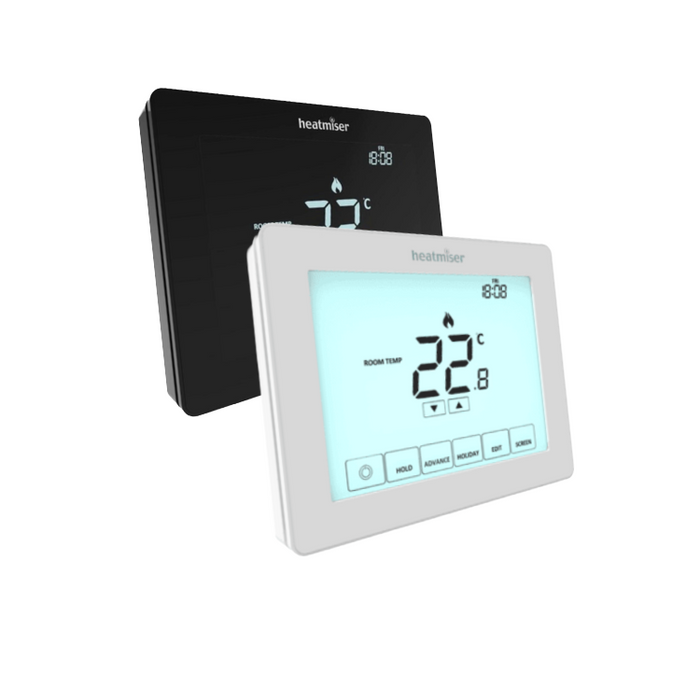 Heatmiser Touch Thermostat v2 - Black & White