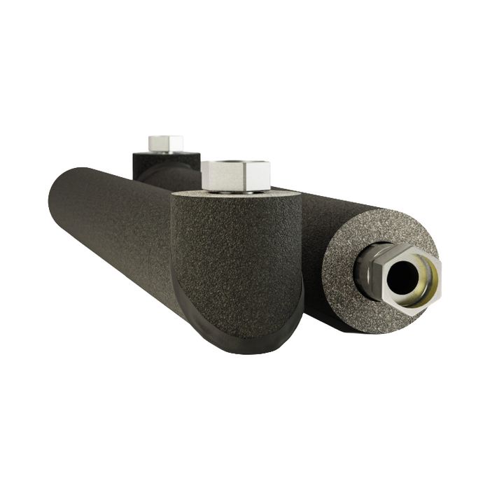 INTA 2 PACK 500MM PRE INSULATED HOSES 1 1/4" FEMALE SWIVEL ELBOW X 35MM