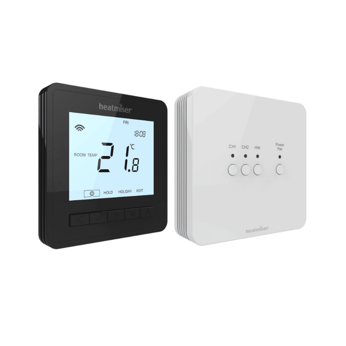 Heatmiser NeoHub Mini HW Heating & Hot Water Wireless Wi-Fi Smart Control Bundle Black / White / Silver