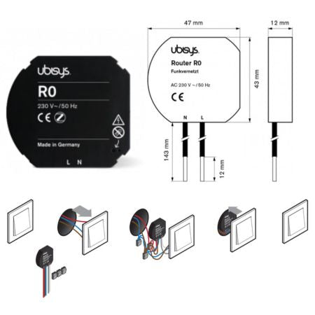 ViCare radio repeater for flush mounting for up to 78 additional components - ZK05462