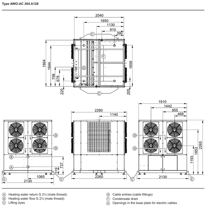 Vitocal 200-A Pro R407C Commercial Air Water Heat Pumps