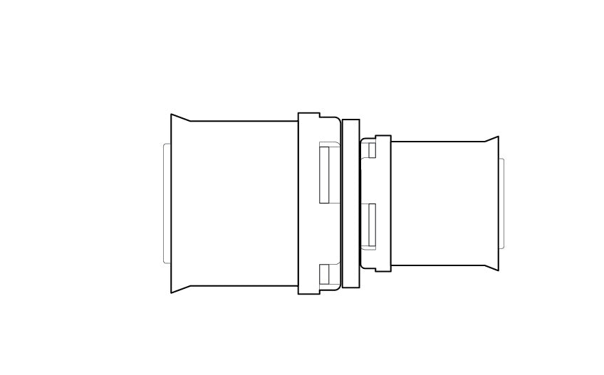 Fränkische Alpex L Reducing Coupling PPSU Duo XS 40-26