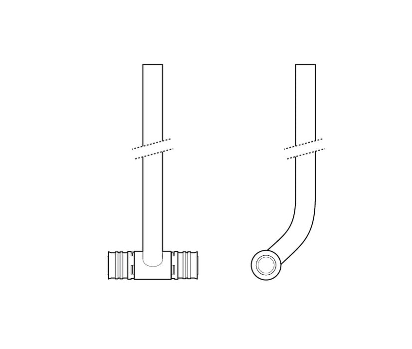 Fränkische Alpex-Duo XS Radiator Connection Tee 16-15 Cu -330