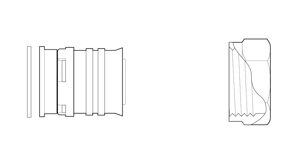 Fränkische Alpex-Duo XS Transition Coupling Flat-Sealing 32-G1