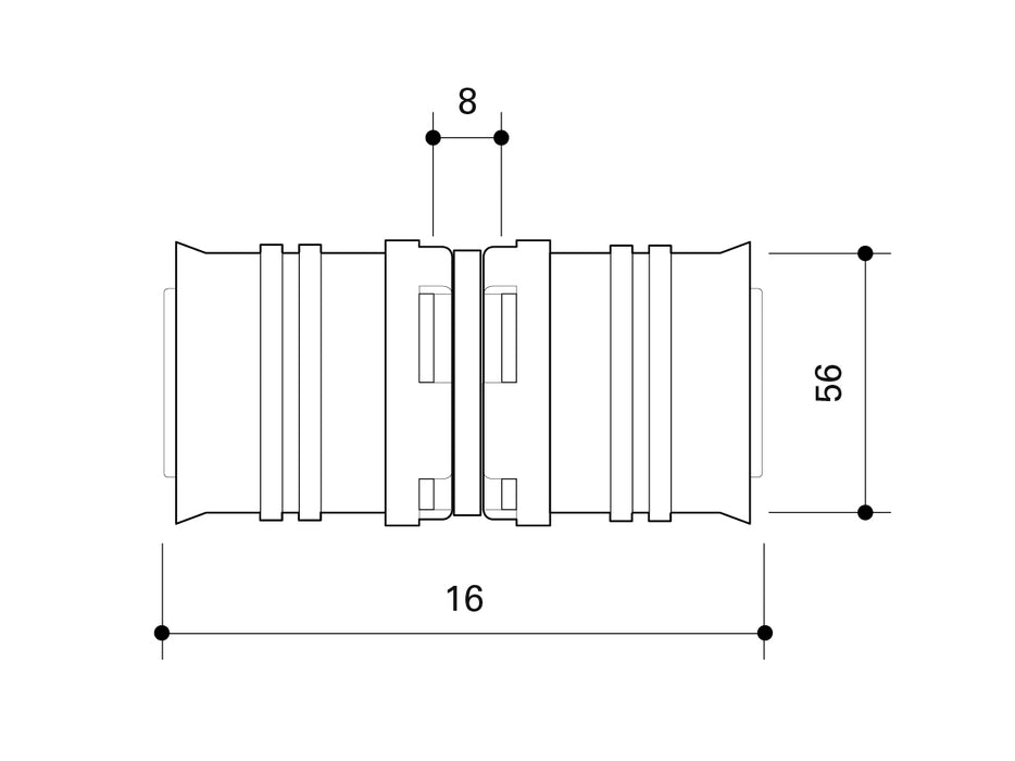 Fränkische Alpex-Duo XS Coupling PPSU 16-16