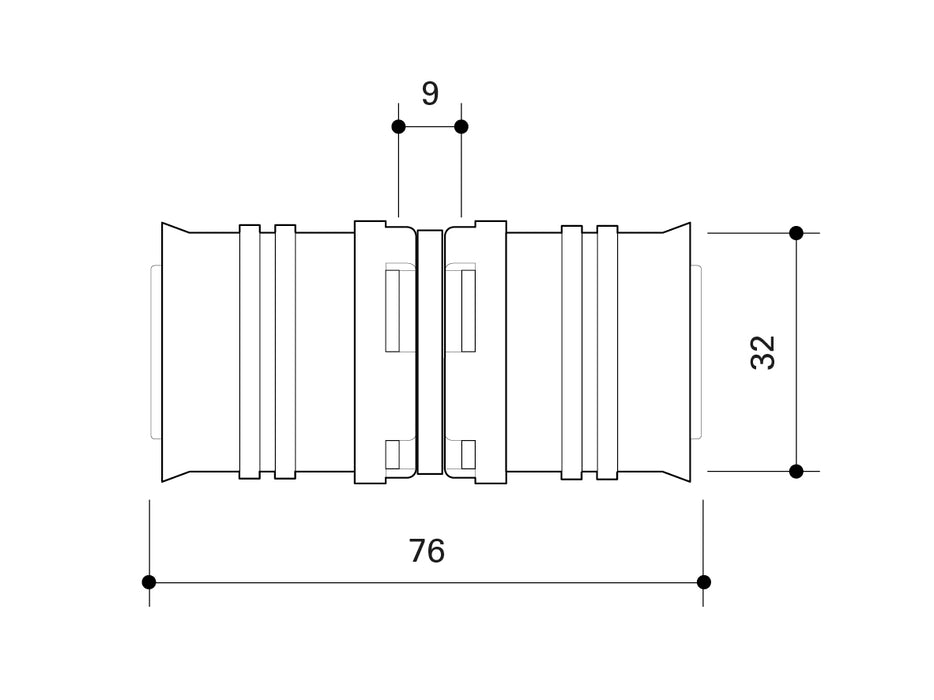 Fränkische Alpex-Duo XS Coupling PPSU 32-32