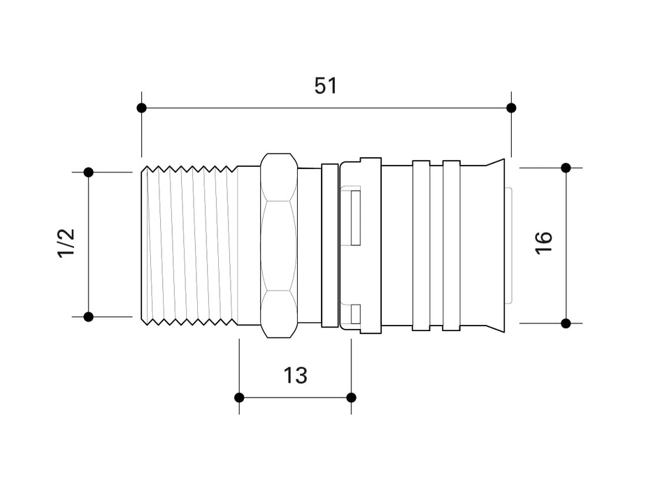 Fränkische Alpex-Duo XS Adapter with MT 16-R1/2