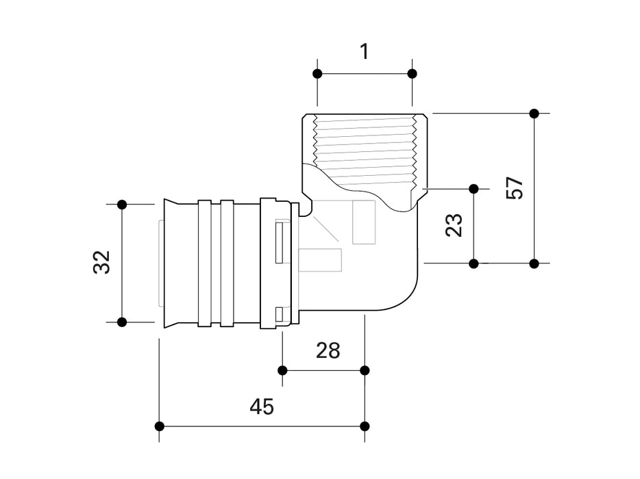 Fränkische Alpex-Duo XS Elbow with FT 32-Rp1
