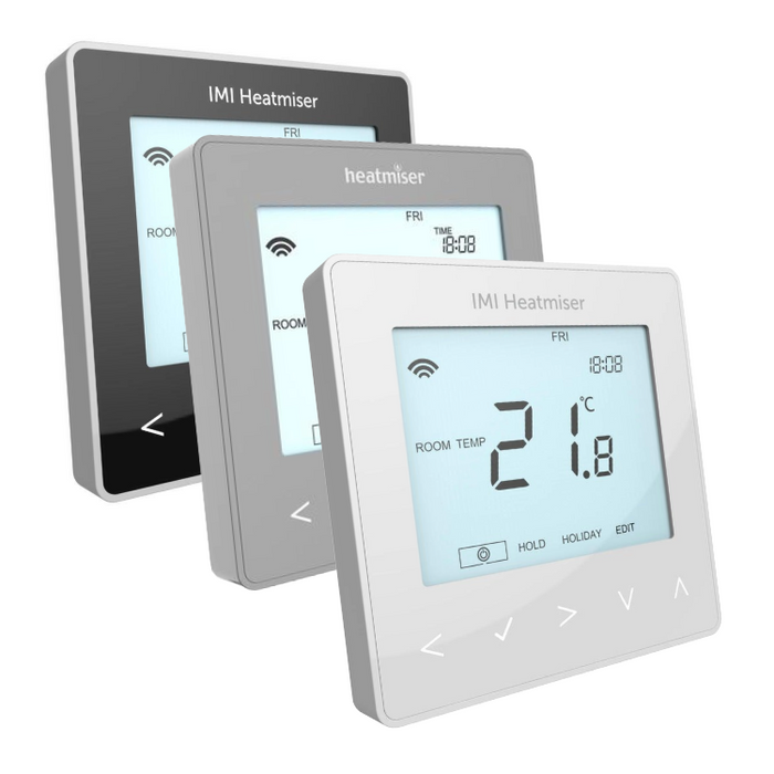 Heatmiser neoStat 12v v3 - Programmable Thermostat Black / White / Silver