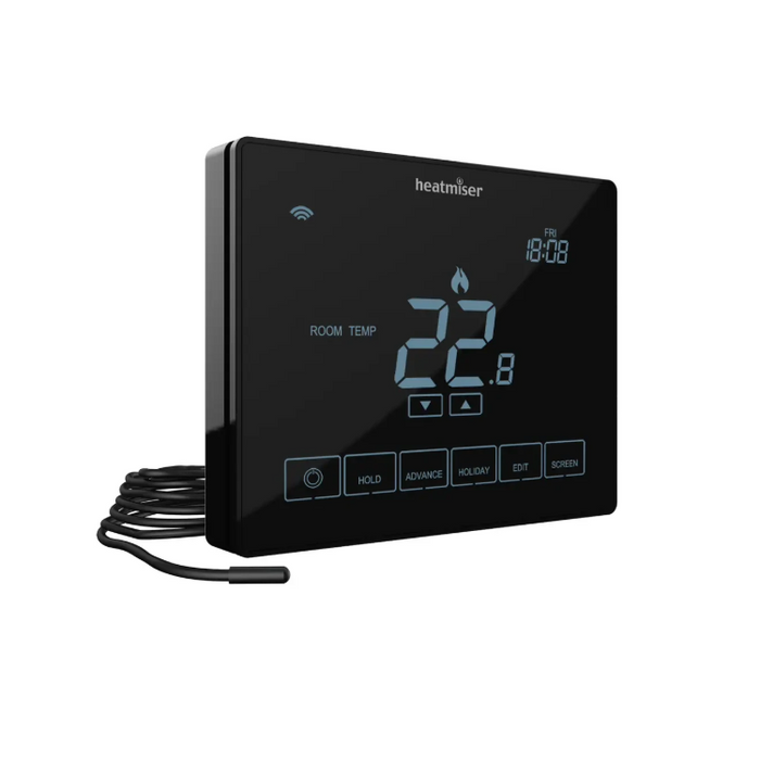 Heatmiser neoStat Touch-e Thermostat Carbon & White