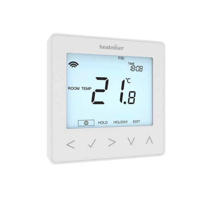 Heatmiser neoStat Wi-Fi - Wi-Fi Thermostat - Glacier White & Carbon Black