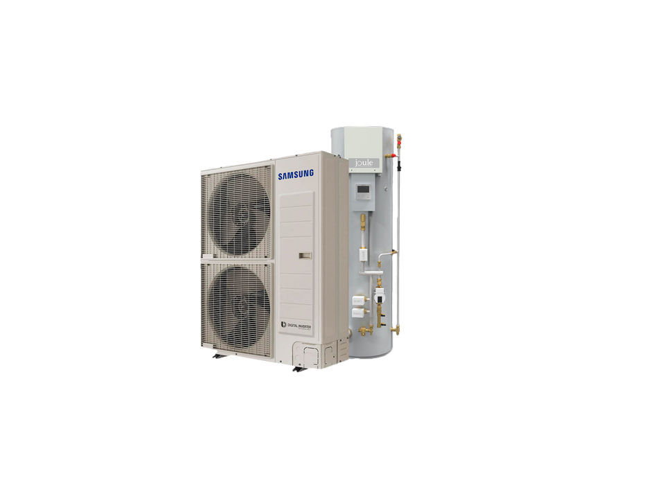 12kW Samsung Air Source Heat Pump with Hot Water Cylinder & Accessories Kit
