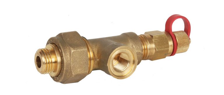 Fitting for DPCV Impulse tube to partner valve ART 250, spare for ART 28DP  - 1/2 x 1/8 x 1/4