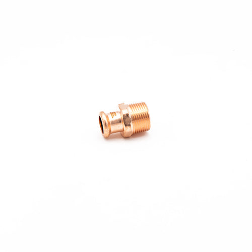 Copper Press Fit 15mm x 3/4"  Male Coupler - M Profile