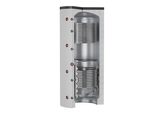 Cordivari Puffer 2 - Heating Water Buffer Tank With 2 Fixed Heat Exchangers