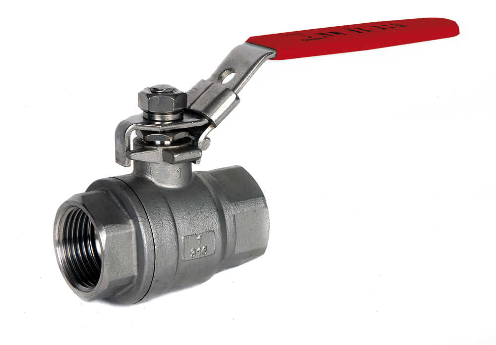 2 Piece Stainless Steel Ball Valve NPT F/F Ends (ANSI B 1.20.1)