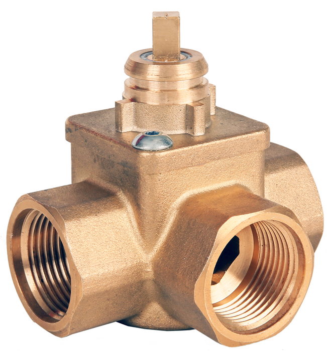 Brass 3Port Rotary Mixing/Diverting Control Valve (ISO 7/1)