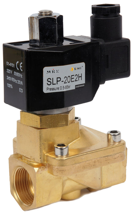 Brass Solenoid Valve Pilot Operated 2/2 way Normally Open (ISO 228/1)