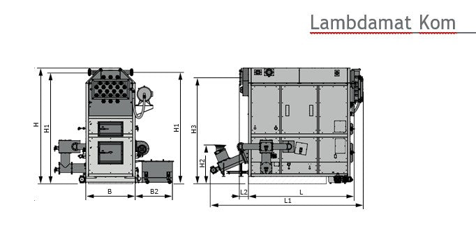 Wood chip boiler Lambdamat - wood chip and shavings heating system